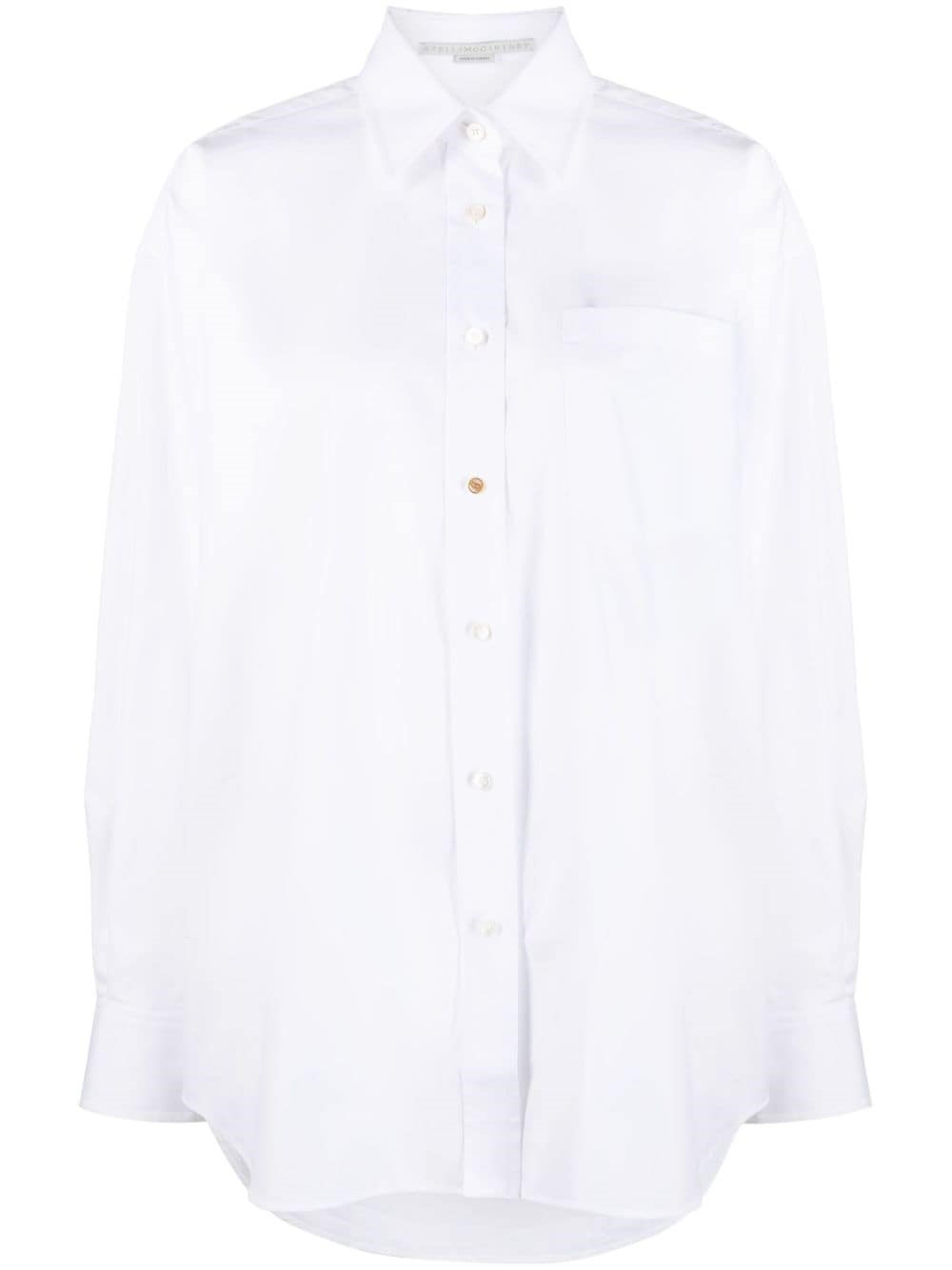 Stella Mccartney Cotton Poplin Shirt In White