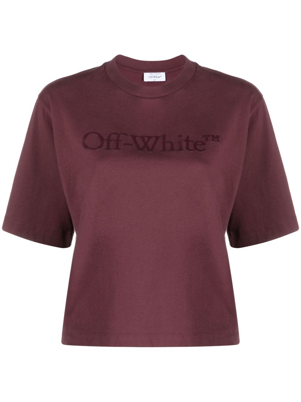 Off-white T-shirt Con Logo In Red