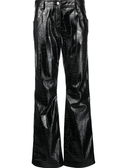 Msgm leather pants hotsell
