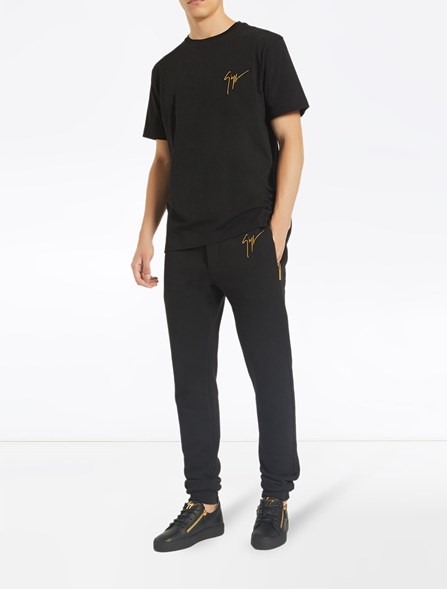 GIUSEPPE ZANOTTI  - LOGO TROUSERS