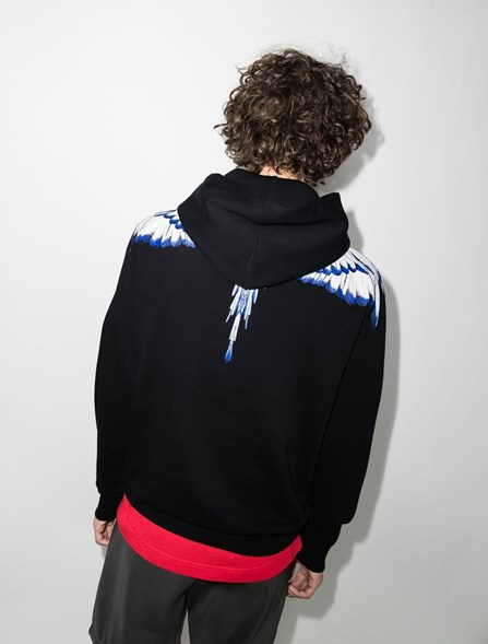 Felpa marcelo burlon sales bianca e nera