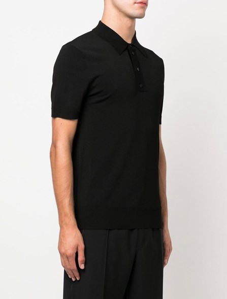 NEIL BARRETT RIBBED POLO SHIRT | Dante5.com PBMA973EC60001