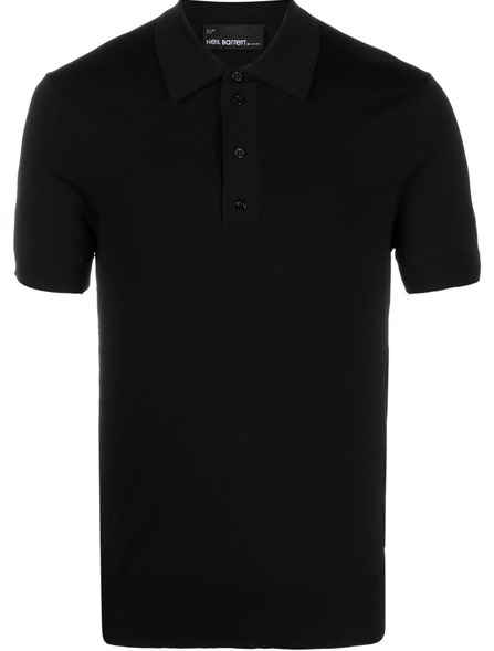 NEIL BARRETT RIBBED POLO SHIRT | Dante5.com PBMA973EC60001