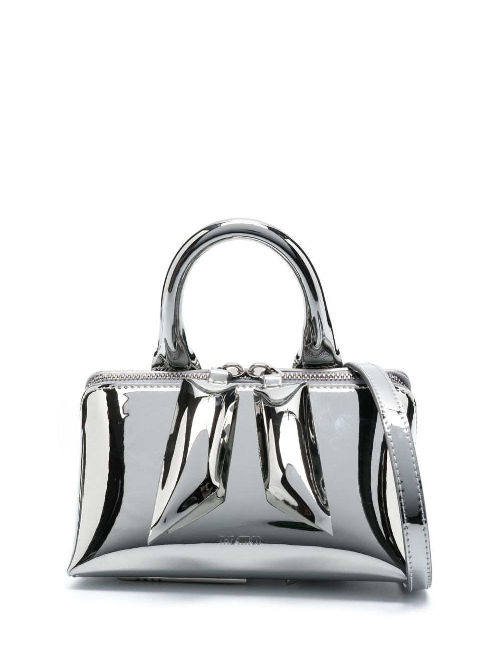 Shop Attico ''friday'' Mini Bag In Silver