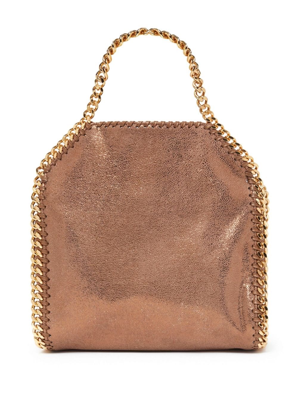 Shop Stella Mccartney Falabella Mini Tote Bag In Brown