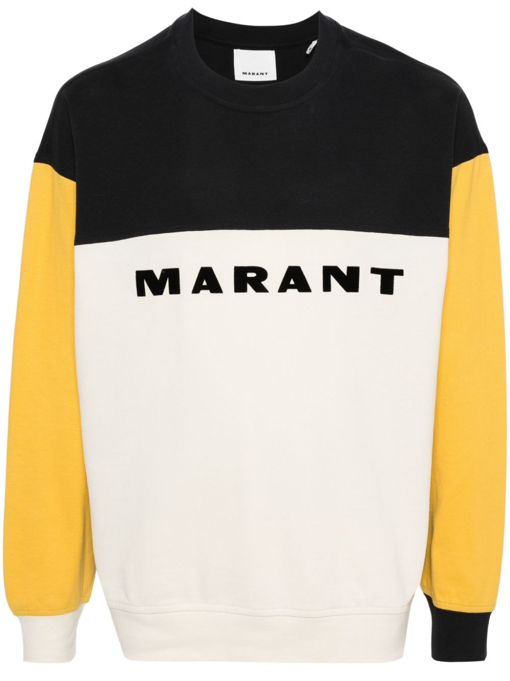Shop Marant 'aftone' Sweatshirt In イエロー