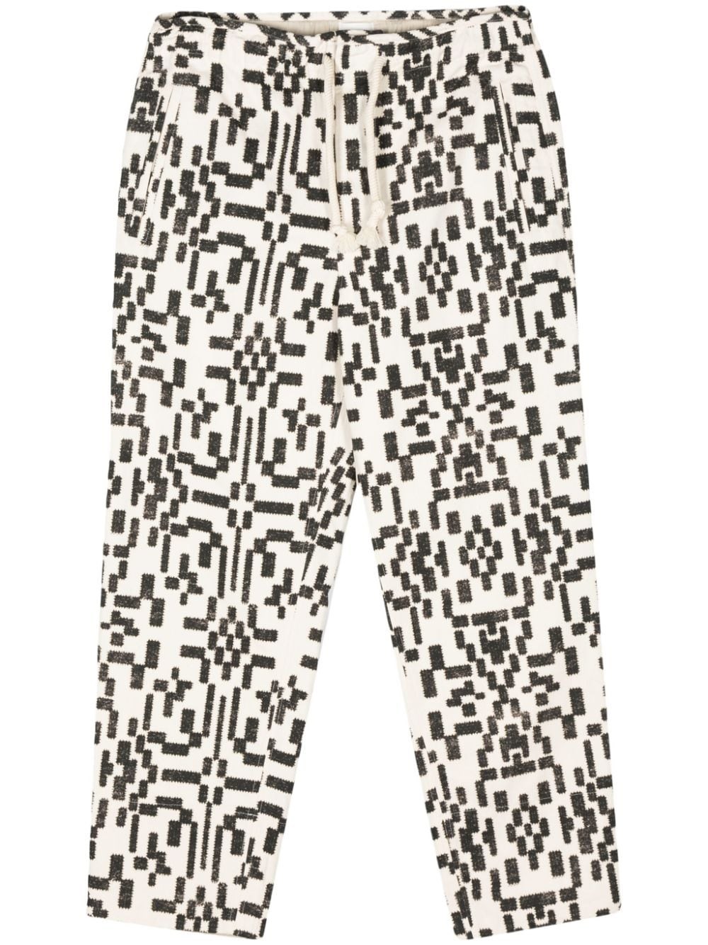 Marant Printed Trousers In Black  