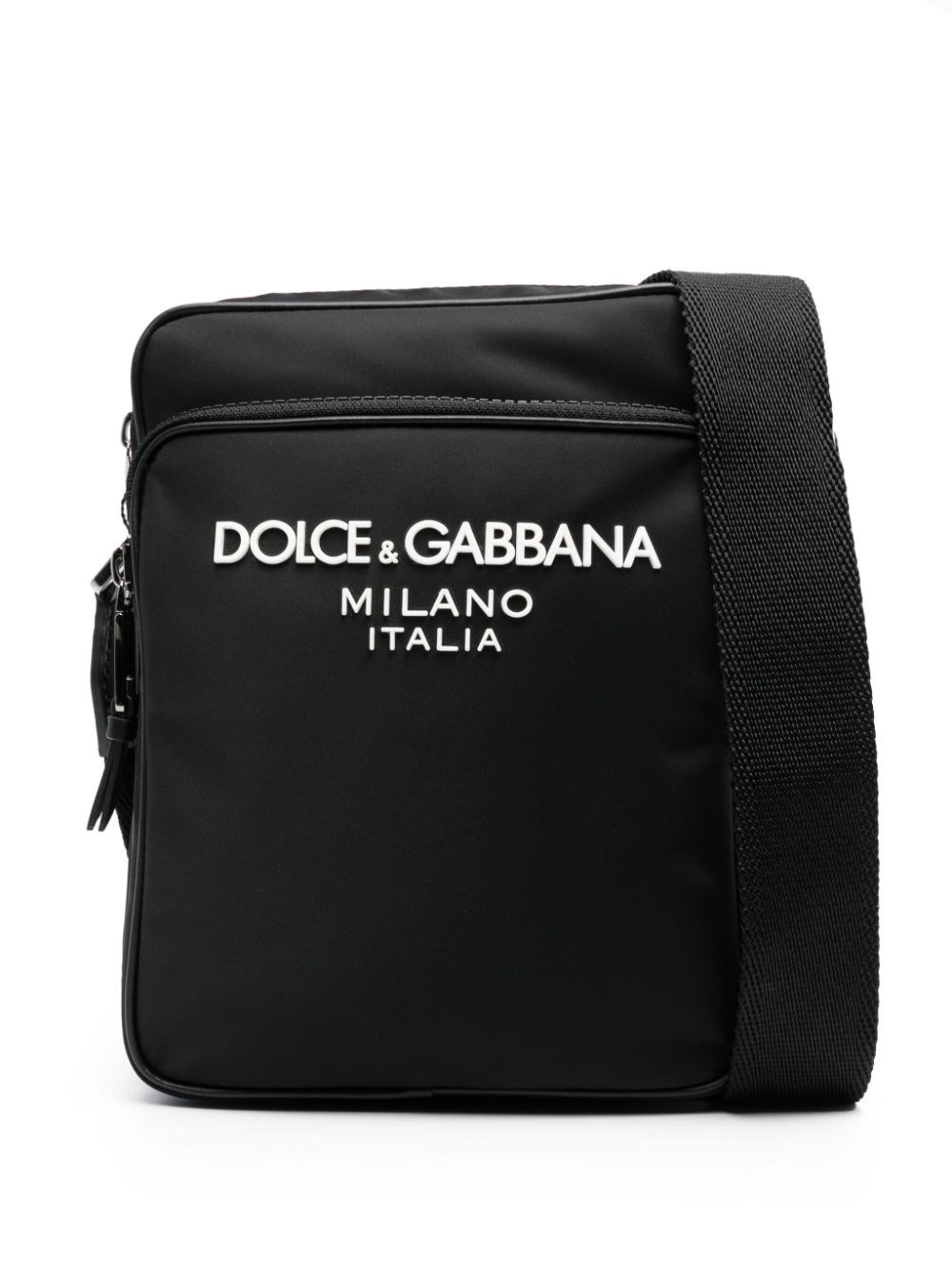 Dolce & Gabbana 'messenger' Logo Bag In Black  