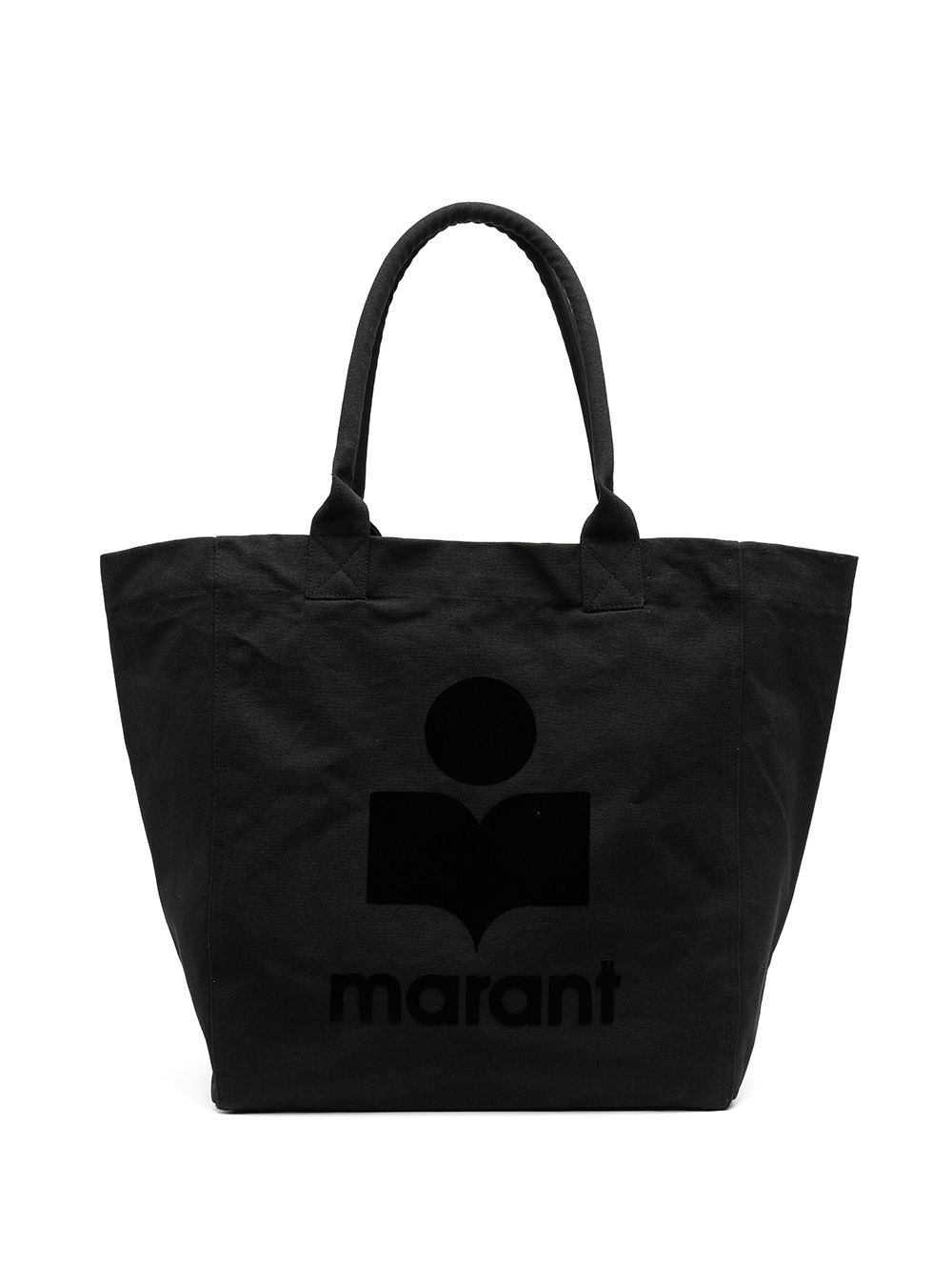 Shop Isabel Marant 'yenky' Canvas Shopping Bag In Black  