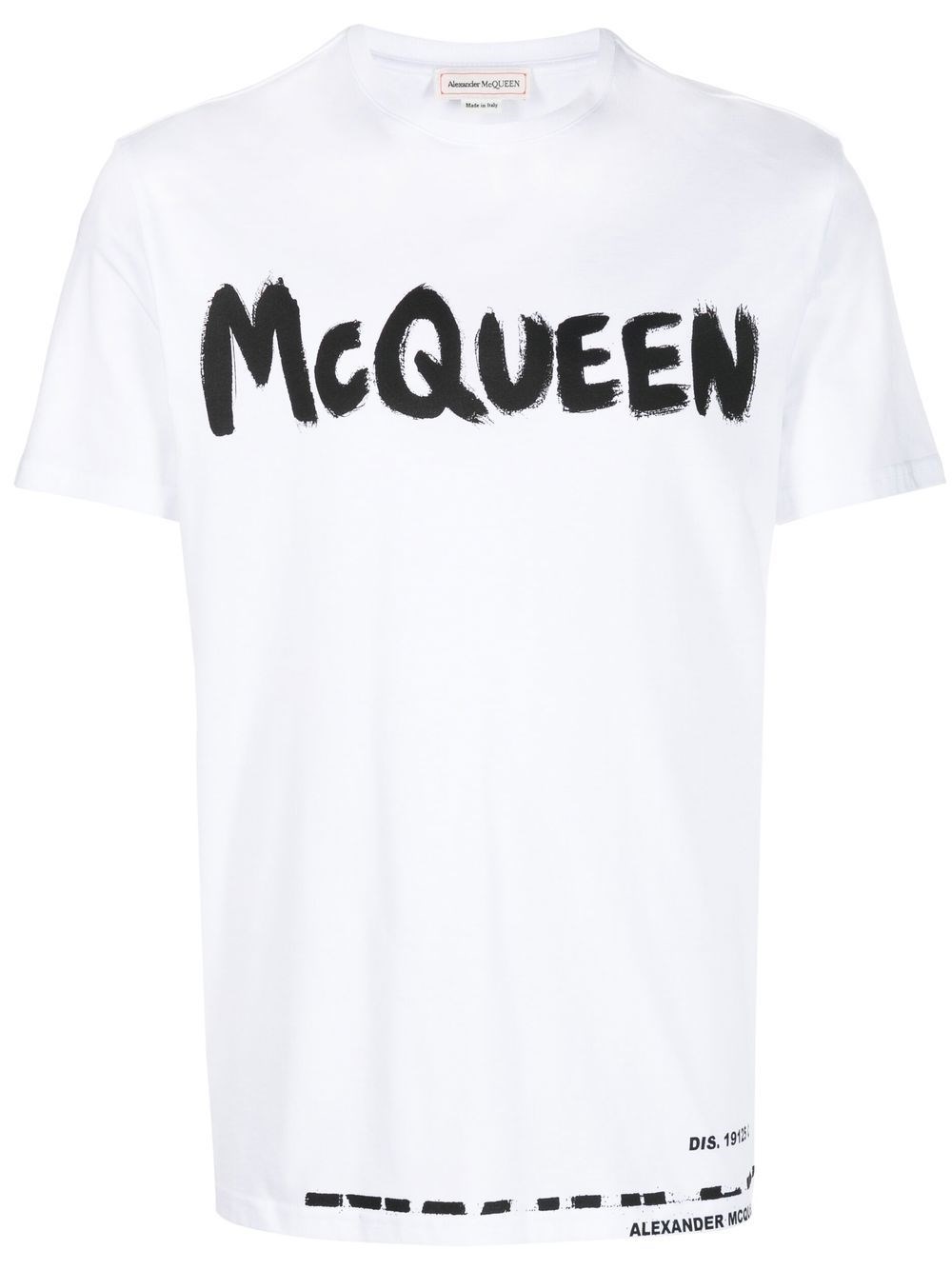 Shop Alexander Mcqueen T-shirt Logo In ホワイト
