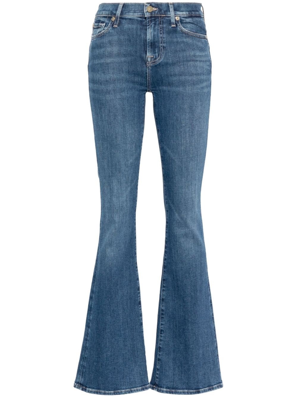 Shop 7 For All Mankind High-waisted Jeans In ブルー