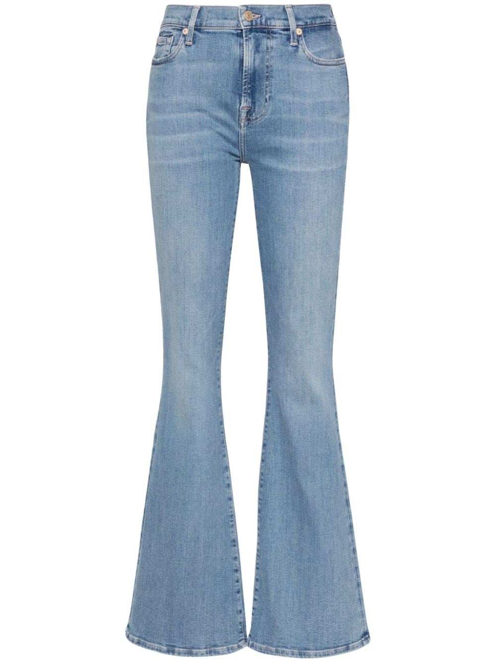 7 For All Mankind High-waisted Jeans In ブルー