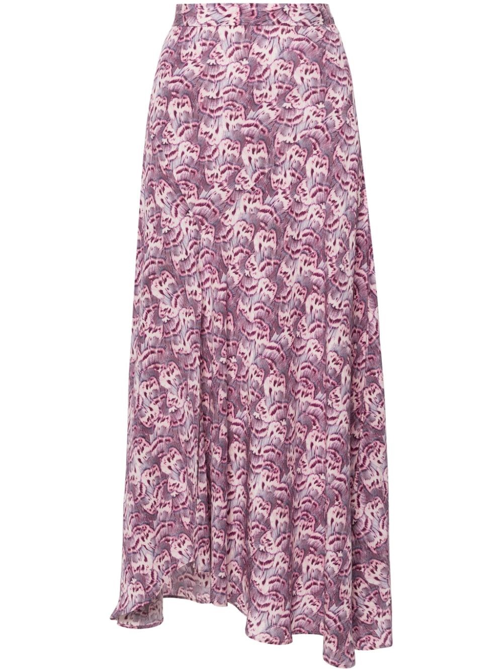 Shop Isabel Marant High-waisted Skirt In Purple