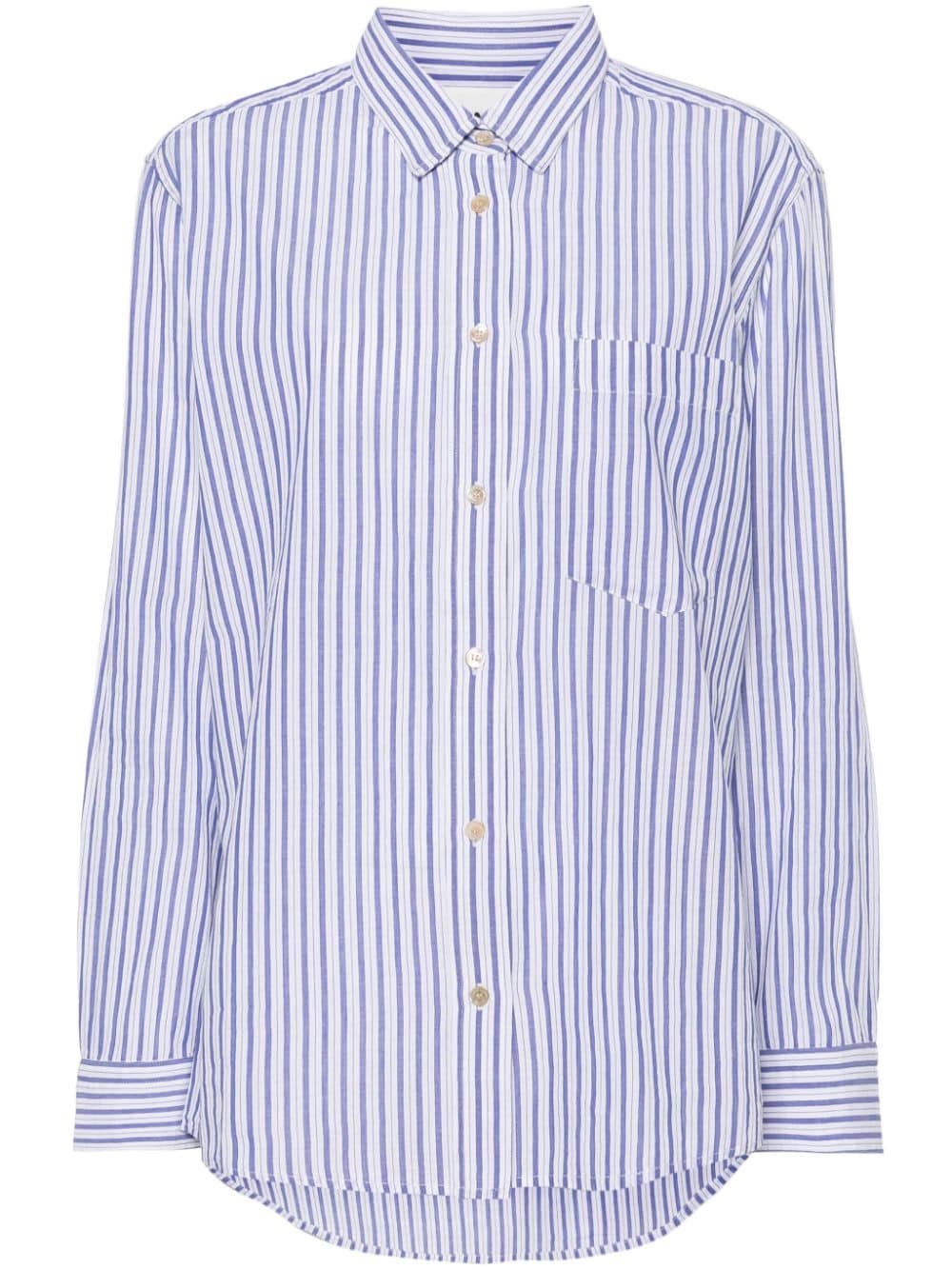 Marant Etoile Striped Shirt In Blue
