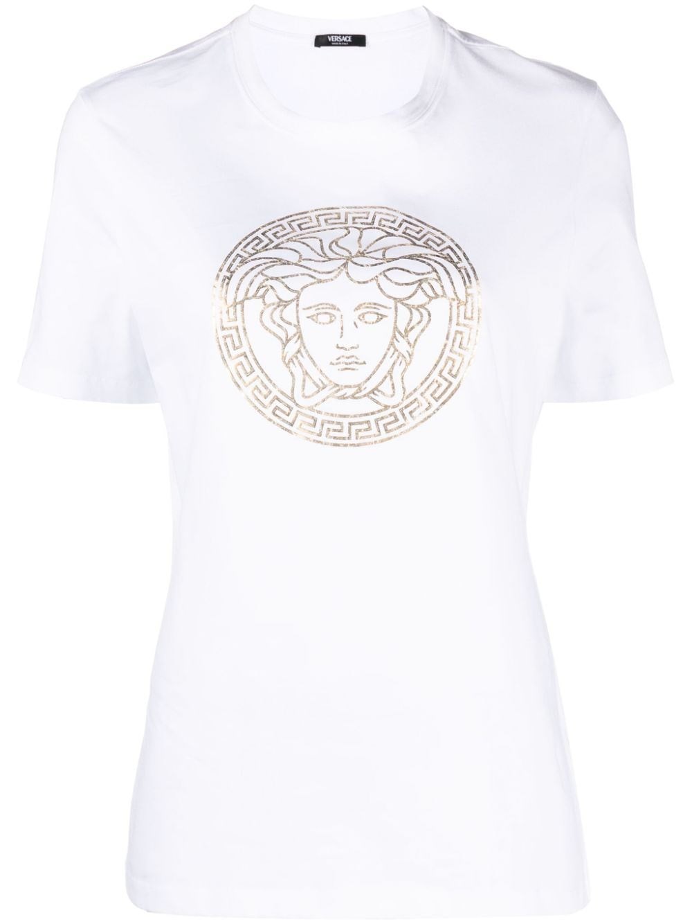 Shop Versace T-shirt Medusa In White