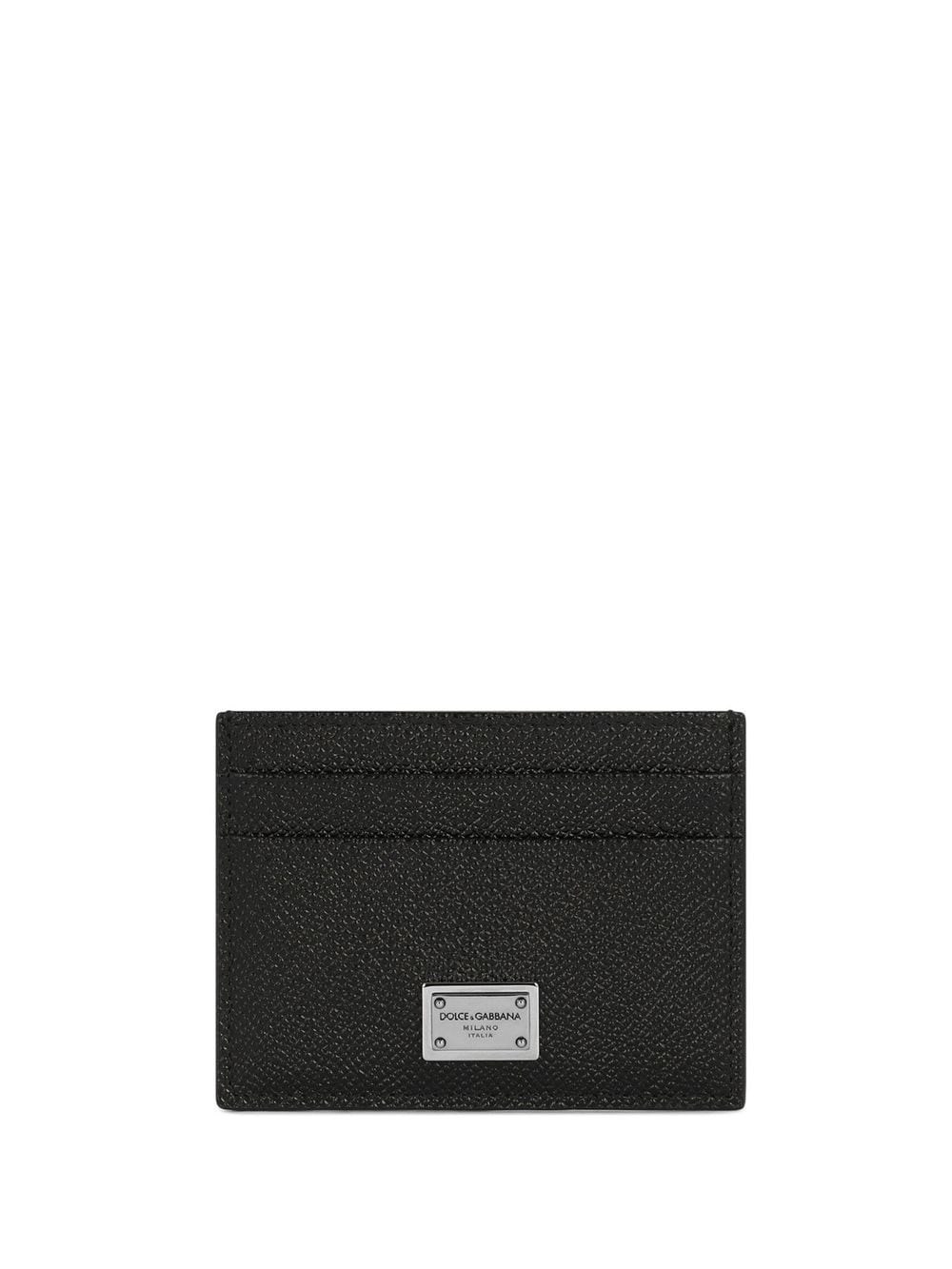 Shop Dolce & Gabbana Logo Card Holder In Black  