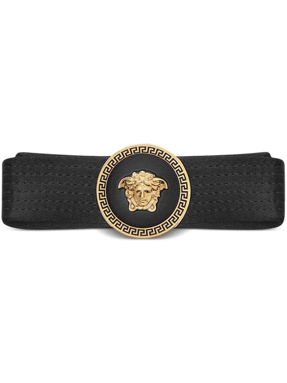 Versace Hair Clip With Medusa Plaque In Black  