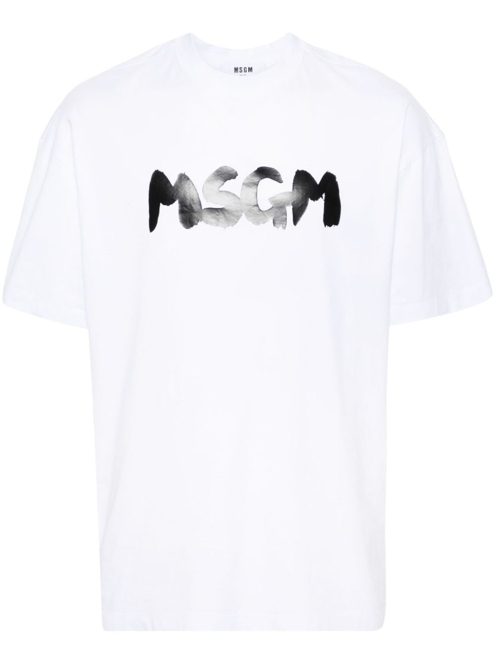 Shop Msgm T-shirt Logo In White