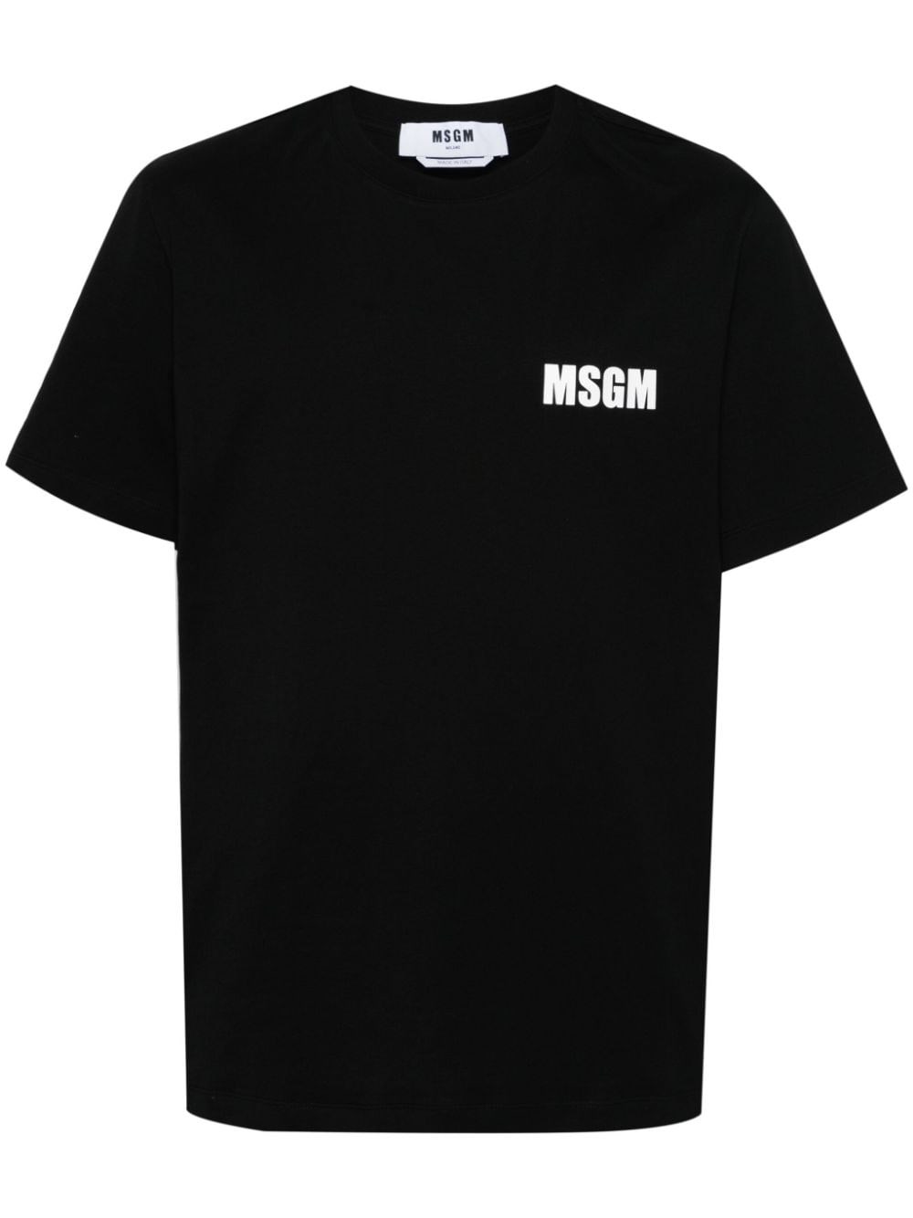 Msgm T-shirt Logo In Black  