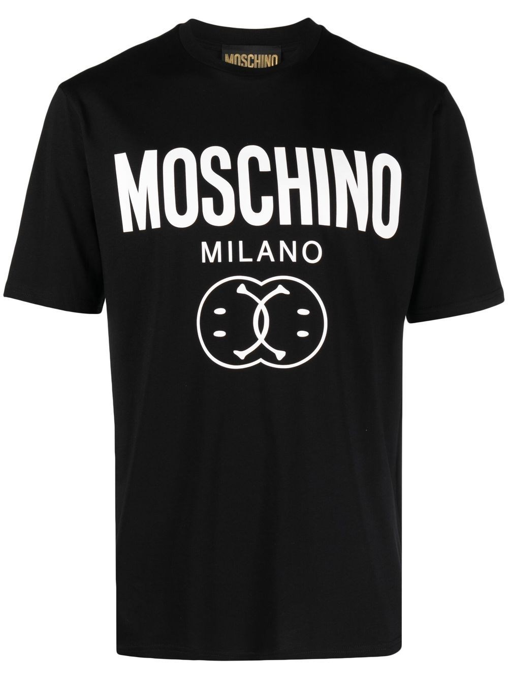 Shop Moschino Printed T-shirt In ブラック