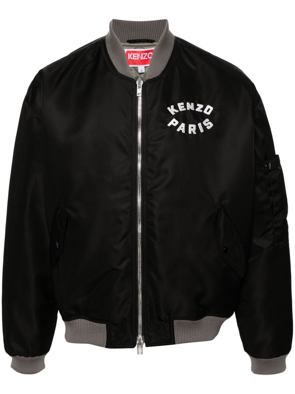 Shop Kenzo 'lucky Tiger' Bomber Jacket In Black  