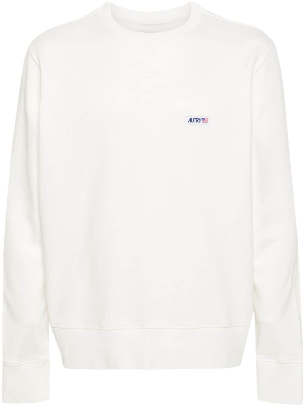 Shop Autry Logo Sweatshirt In White