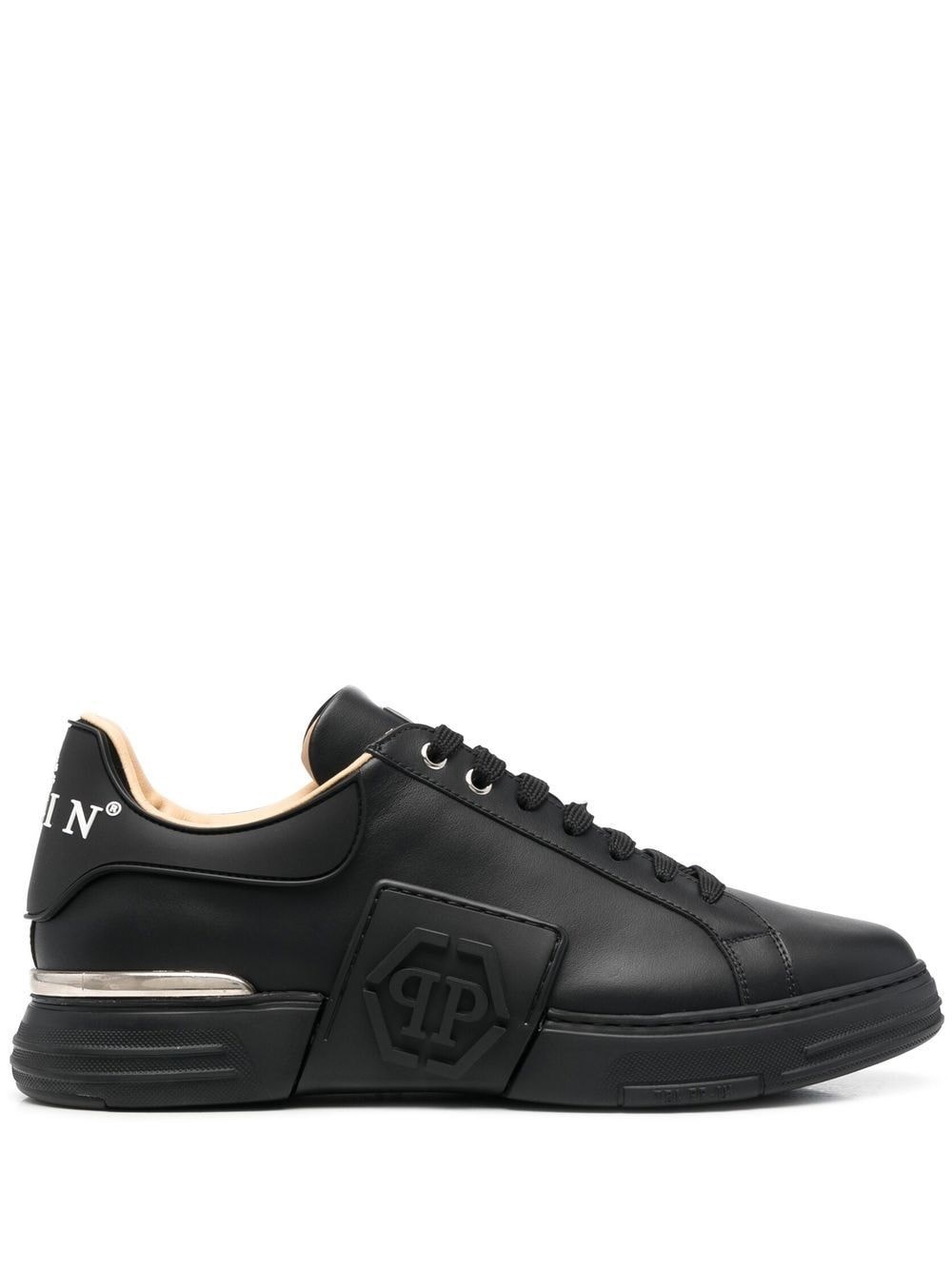 Shop Philipp Plein 'hexagon' Sneakers In Black  