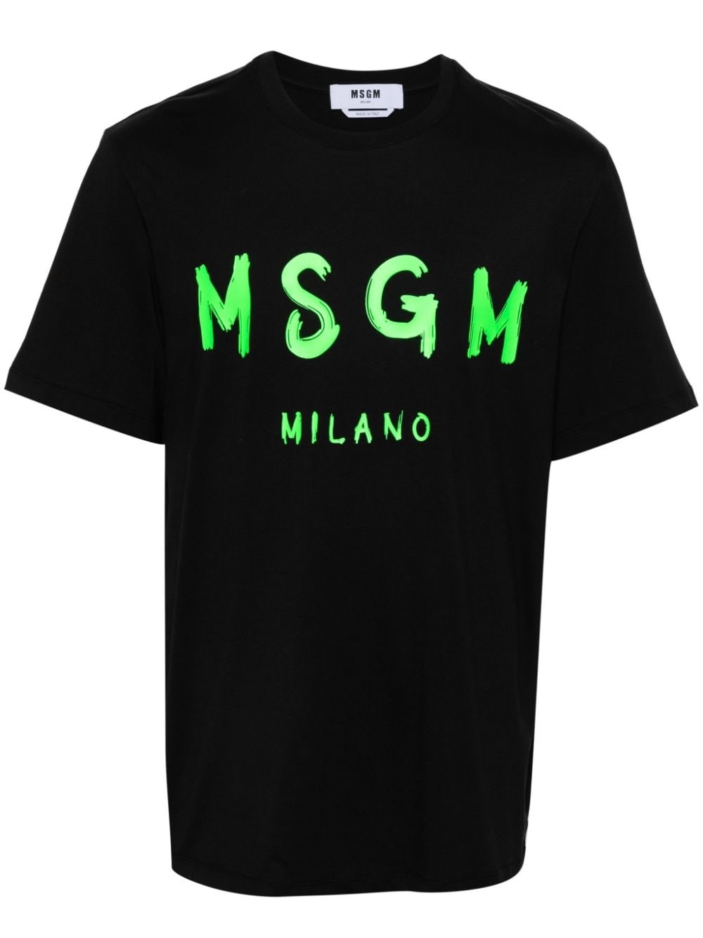 Shop Msgm T-shirt Logo In ブラック