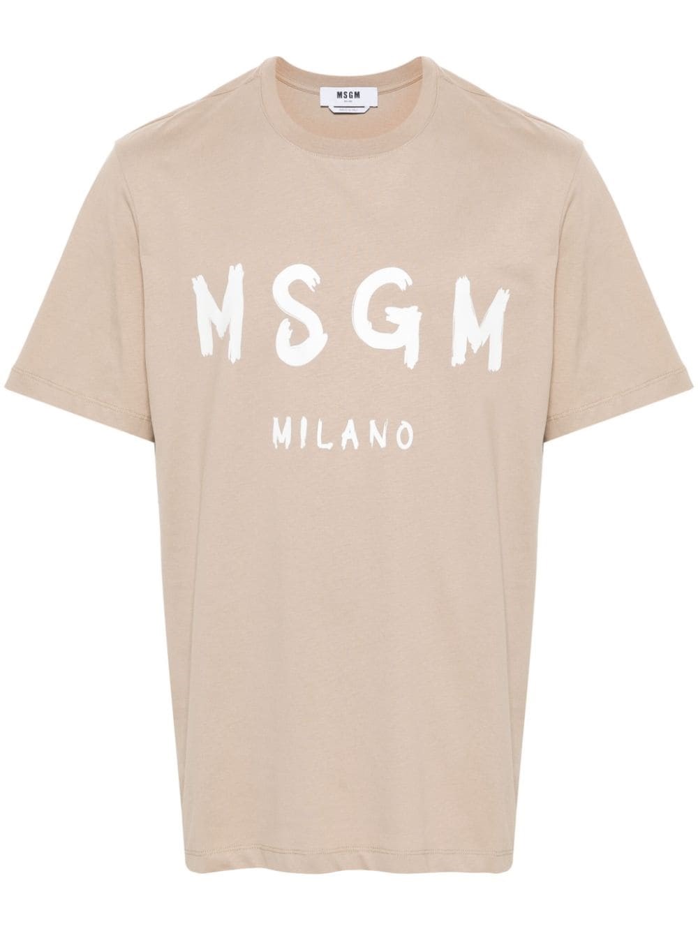 Shop Msgm T-shirt Logo In Multi