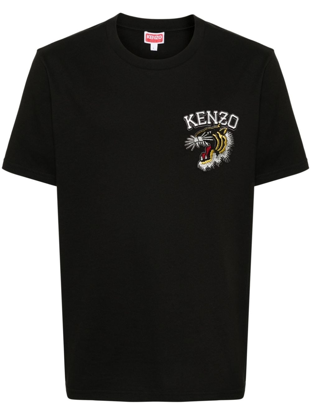 Shop Kenzo Logo T-shirt In Black  