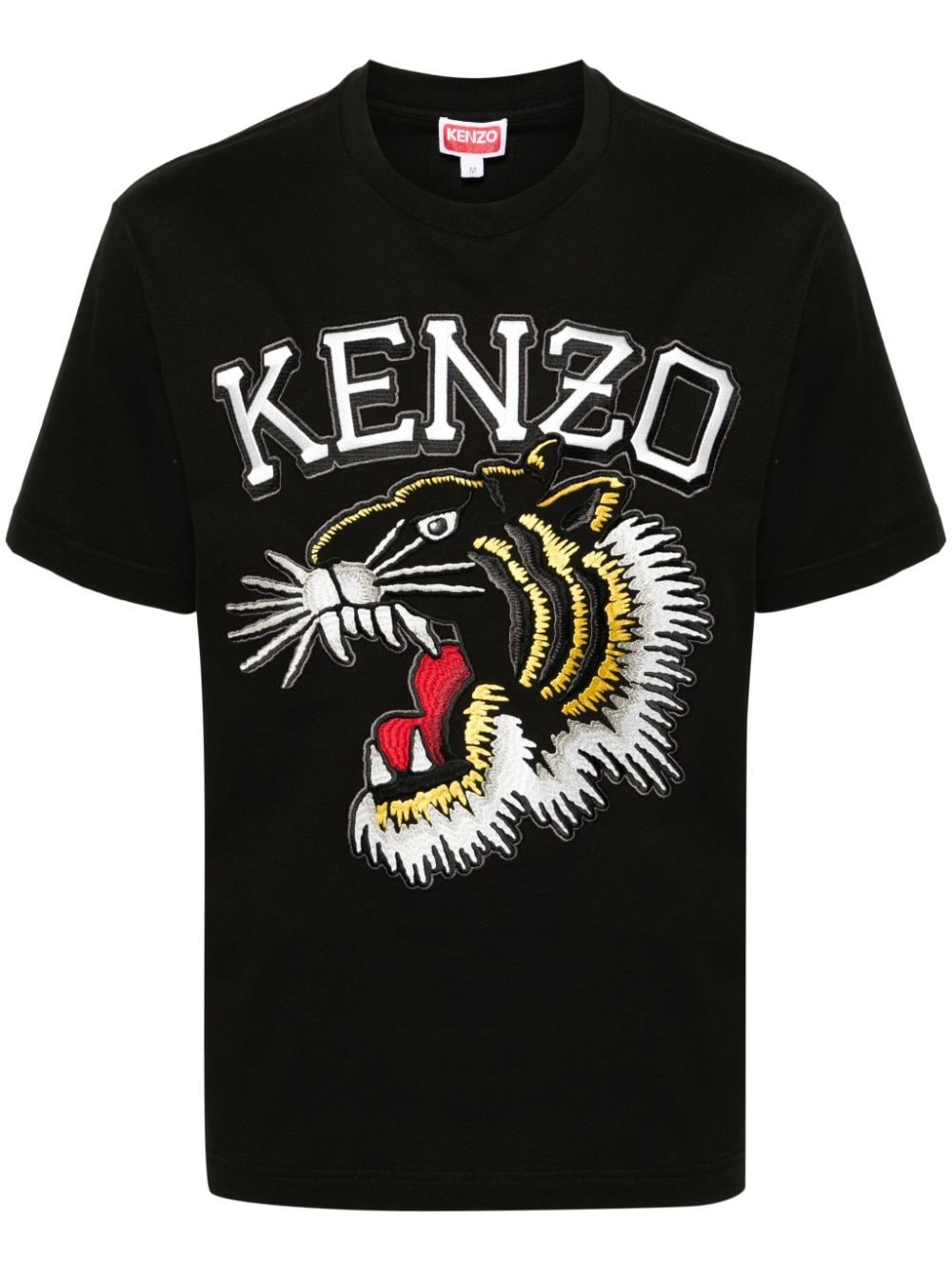 Shop Kenzo Embroidery T-shirt In Black  