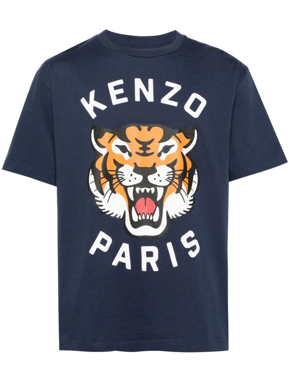 Shop Kenzo Logo T-shirt In Blue