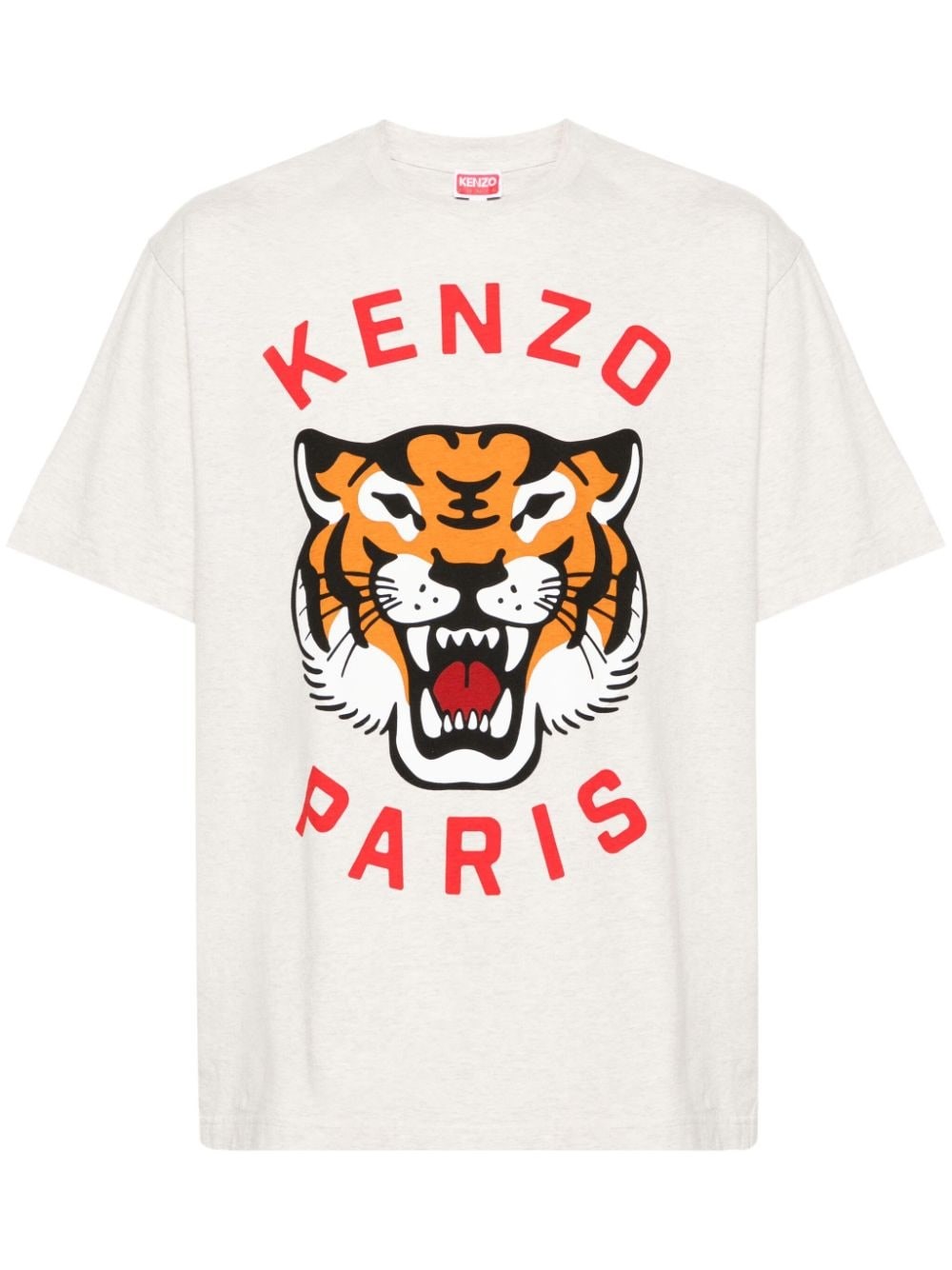 Shop Kenzo Logo T-shirt In Gray