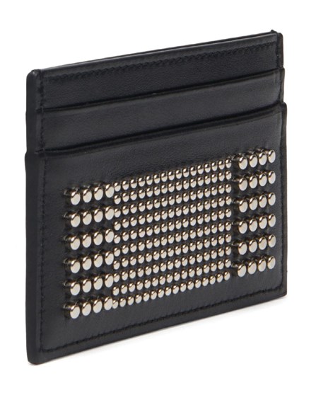 ALEXANDER MCQUEEN CARD HOLDER WITH STUDS | Dante5.com 7362301AAQ21000