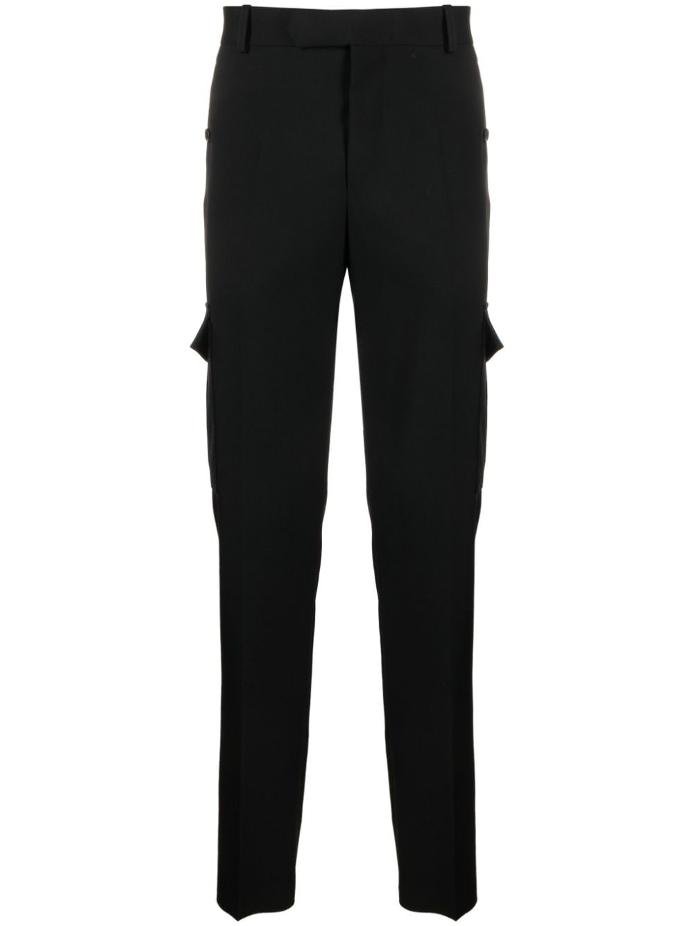 Shop Alexander Mcqueen Cargo Trousers In Black  