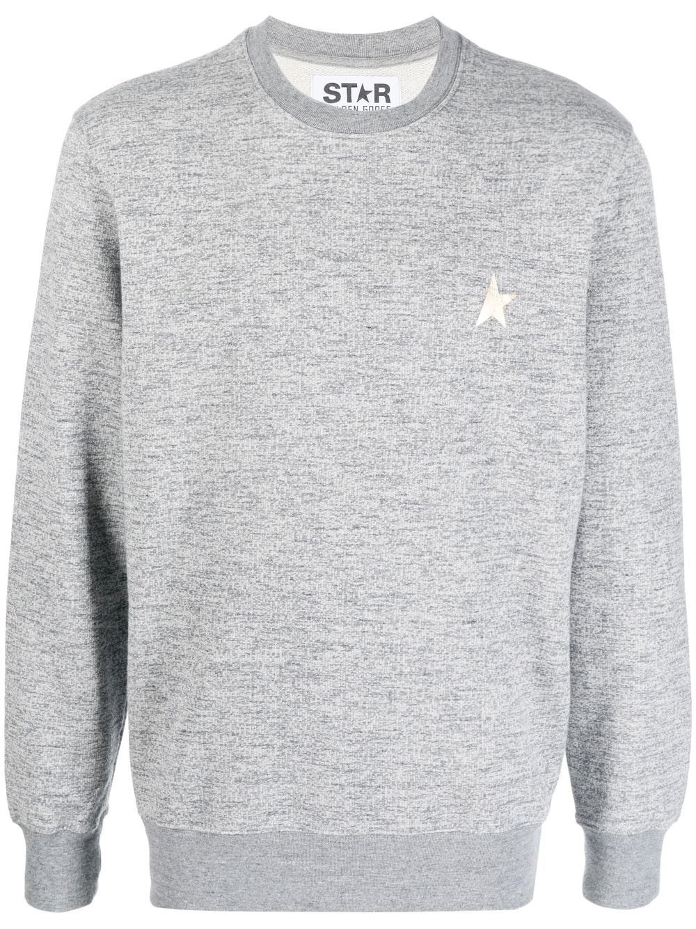 Shop Golden Goose 'one Star' Sweatshirt In Gray