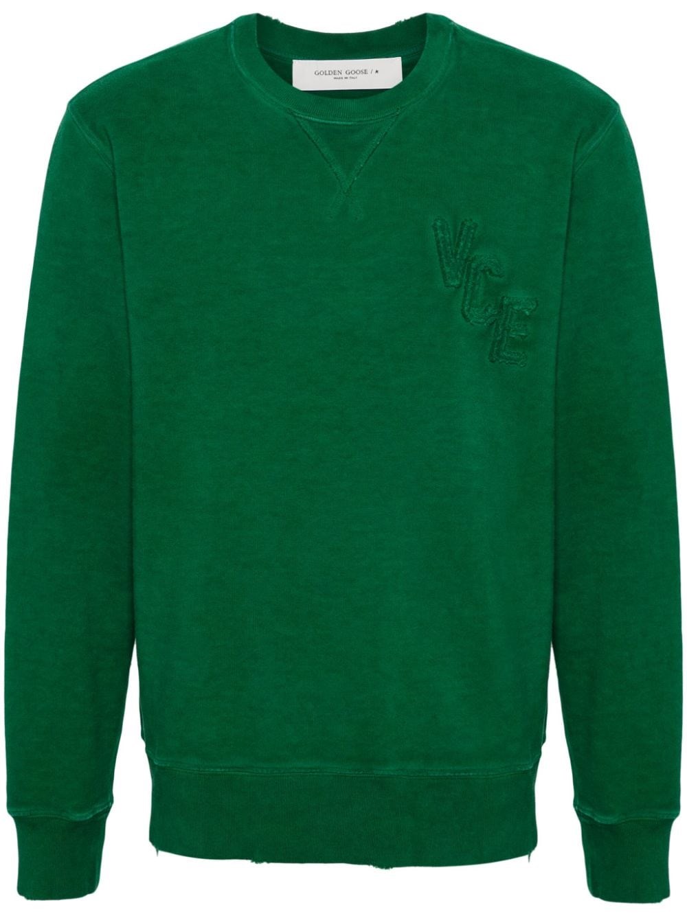 Shop Golden Goose 'archibald' Sweatshirt In Green