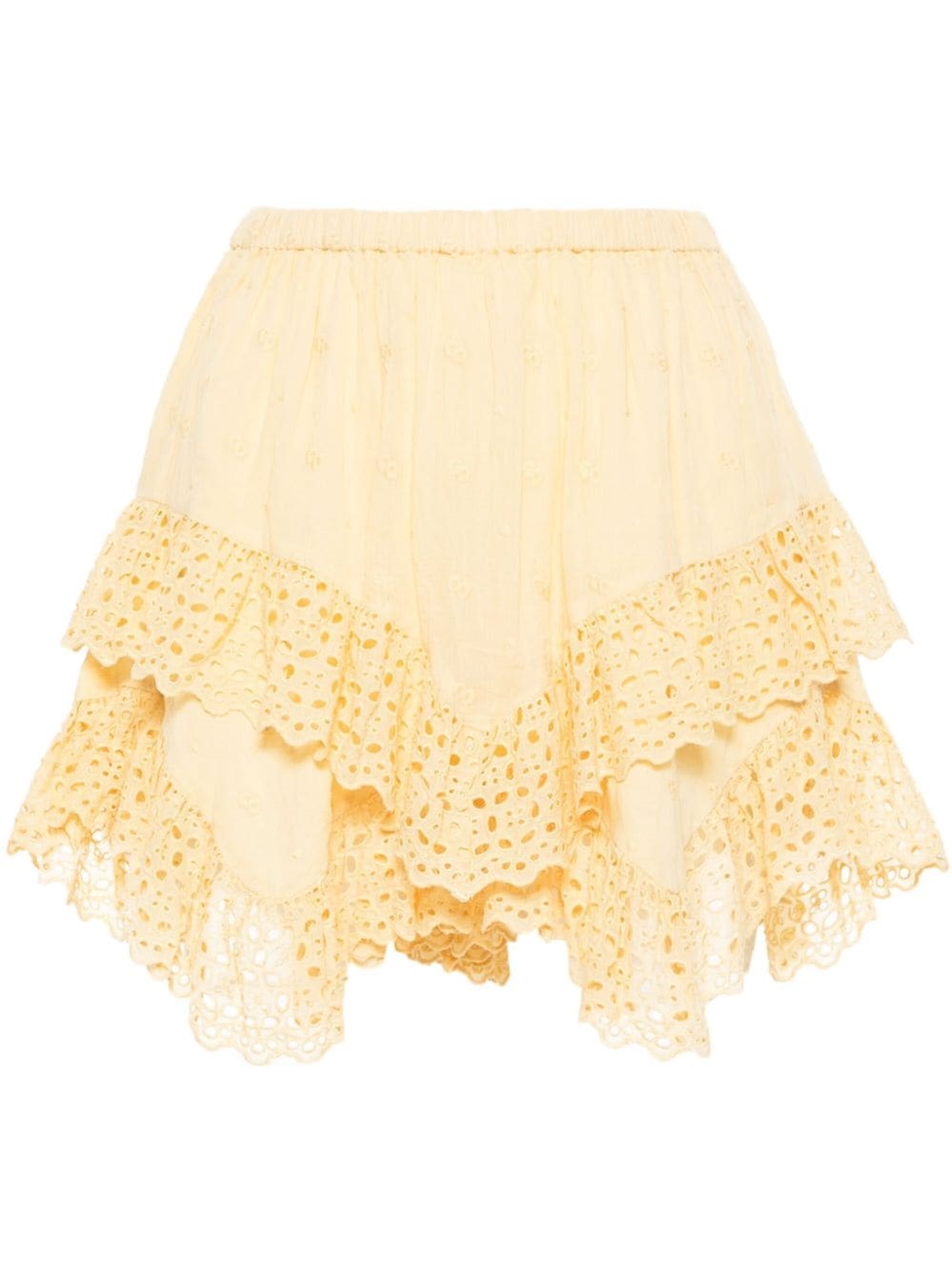 Shop Marant Etoile Cotton Shorts In Neutrals