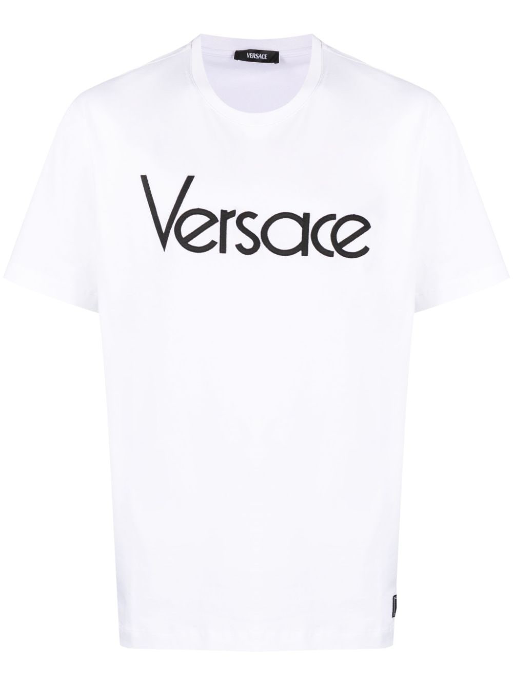Shop Versace T-shirt Logo In White