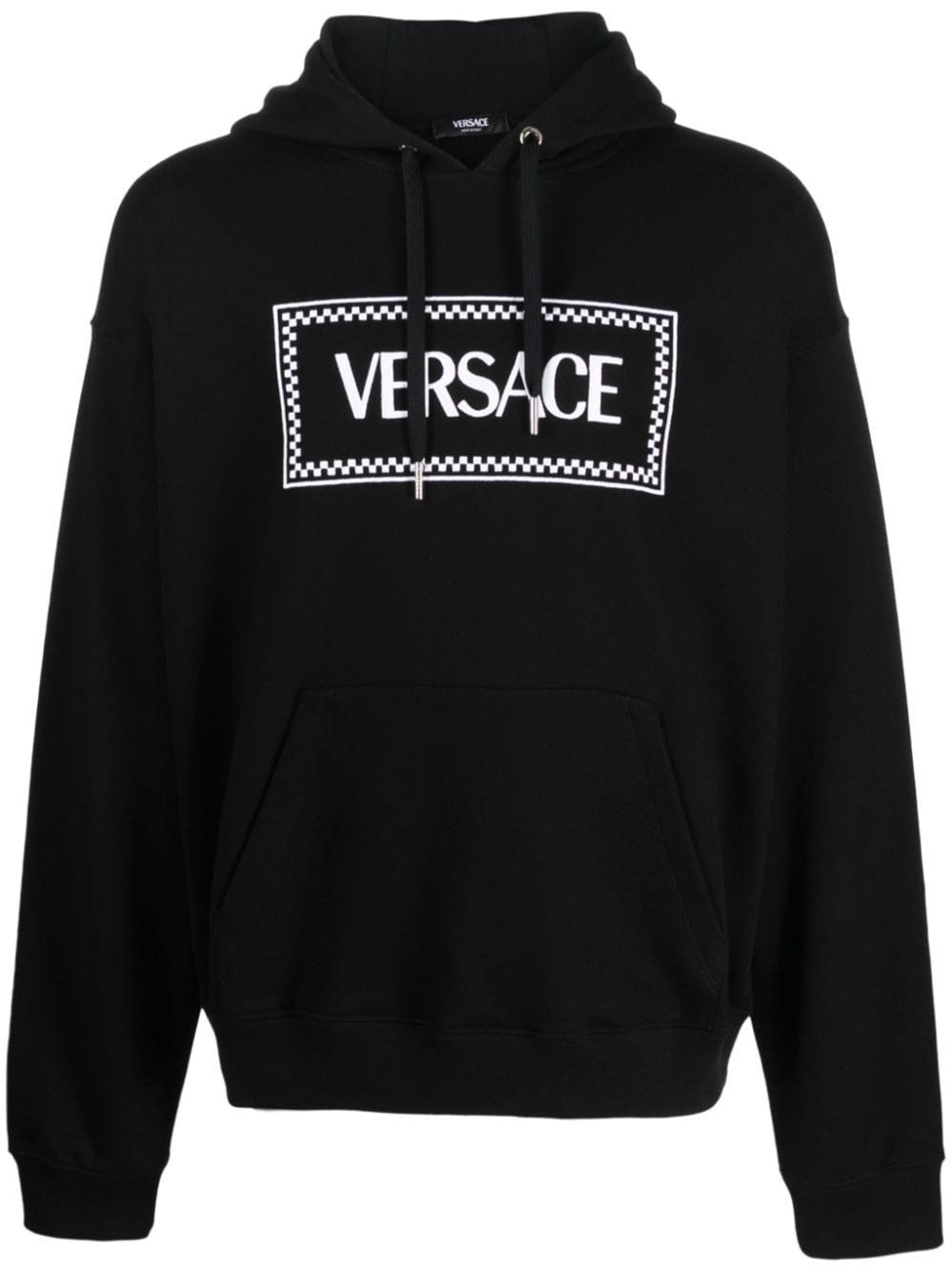 Versace Logo Sweatshirt In Black  