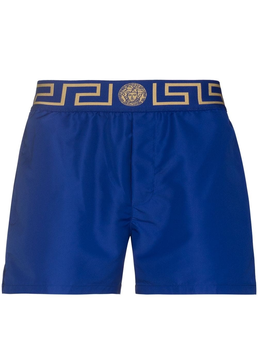 Shop Versace Shorts Mare In Blue