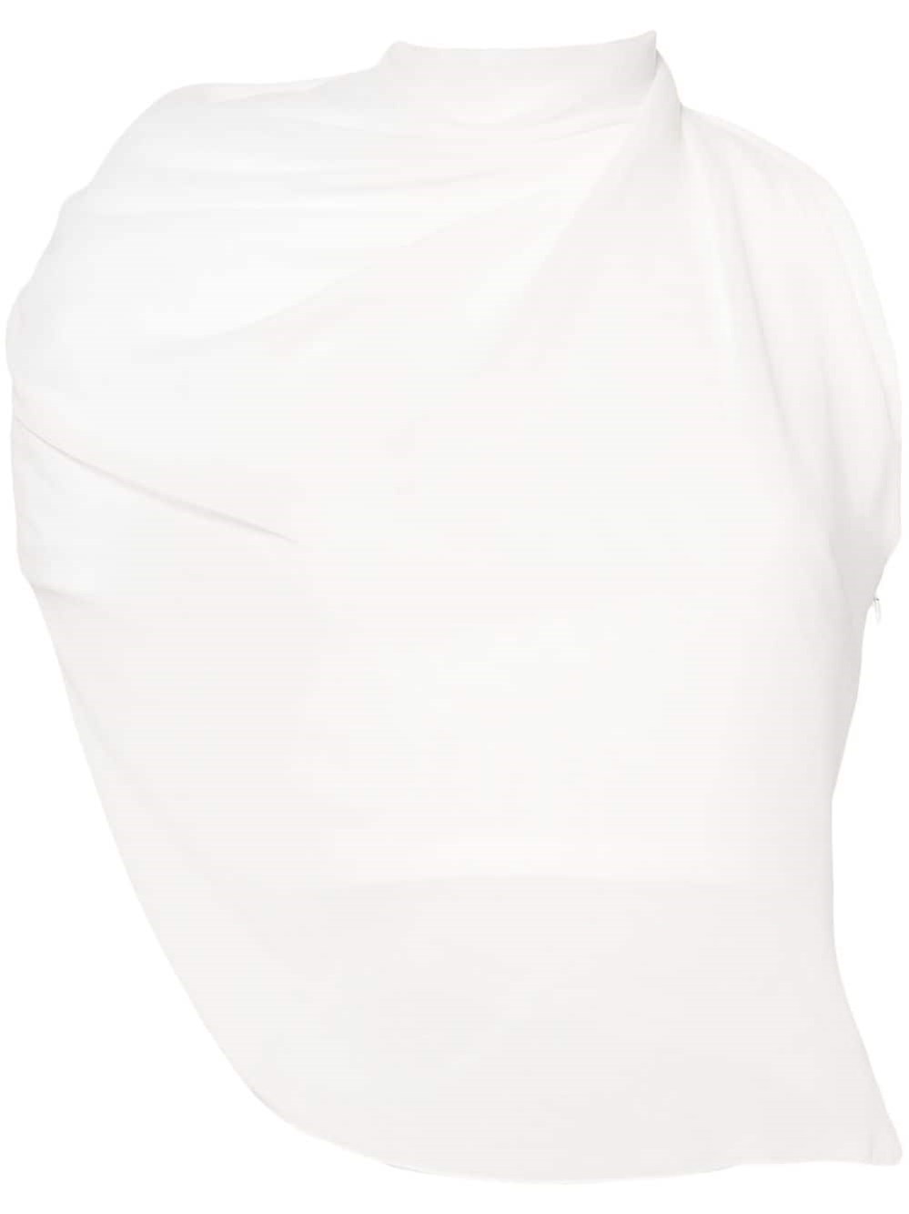 Jacquemus Draped Top In White