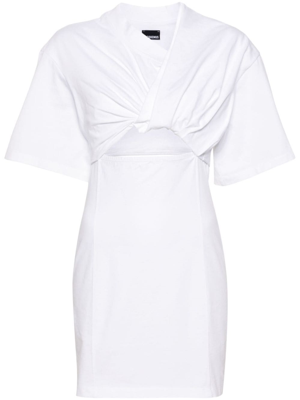 Shop Jacquemus Cotton Dress In White