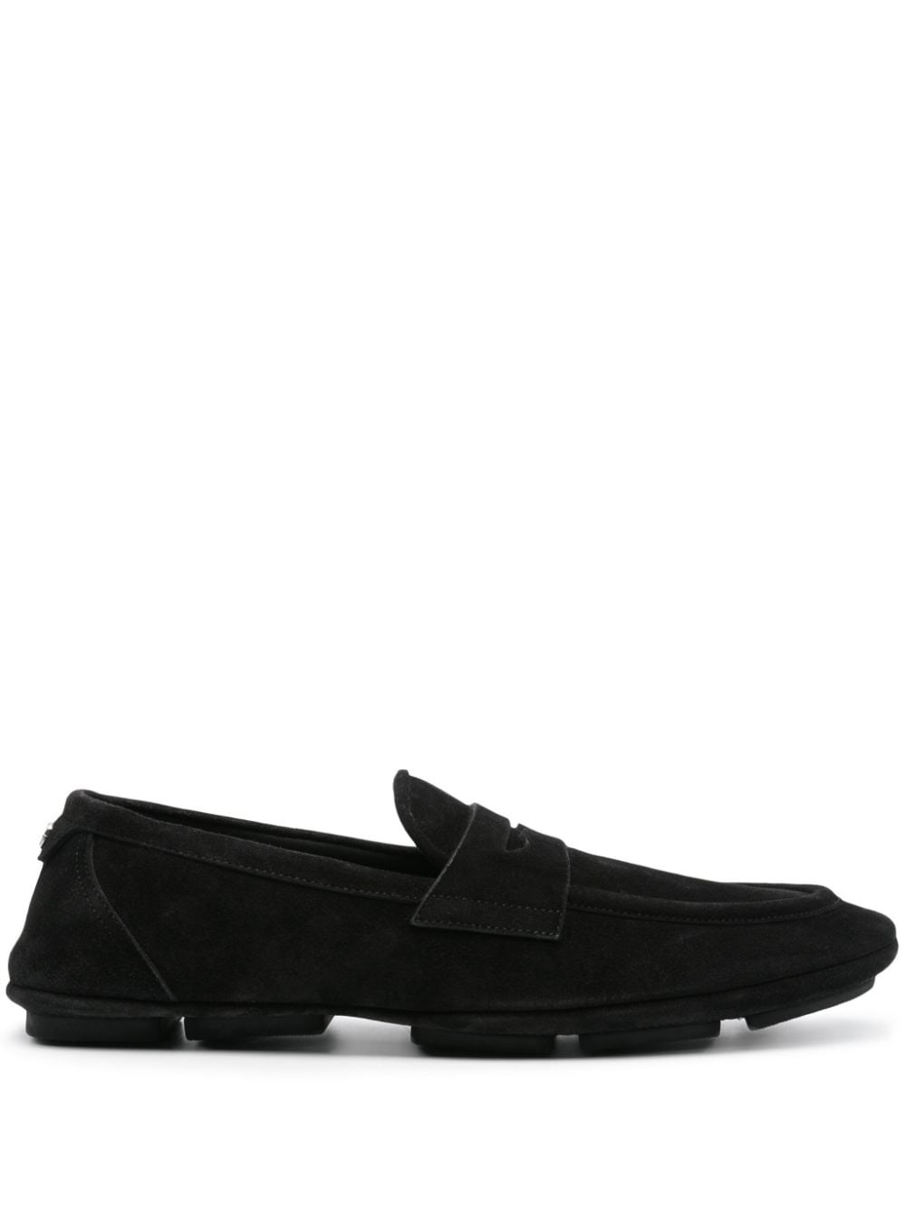 Shop Dolce & Gabbana Logo Loafers In ブラック