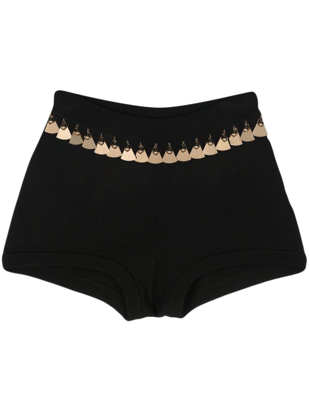 Shop Rabanne Knitted Shorts In Black  