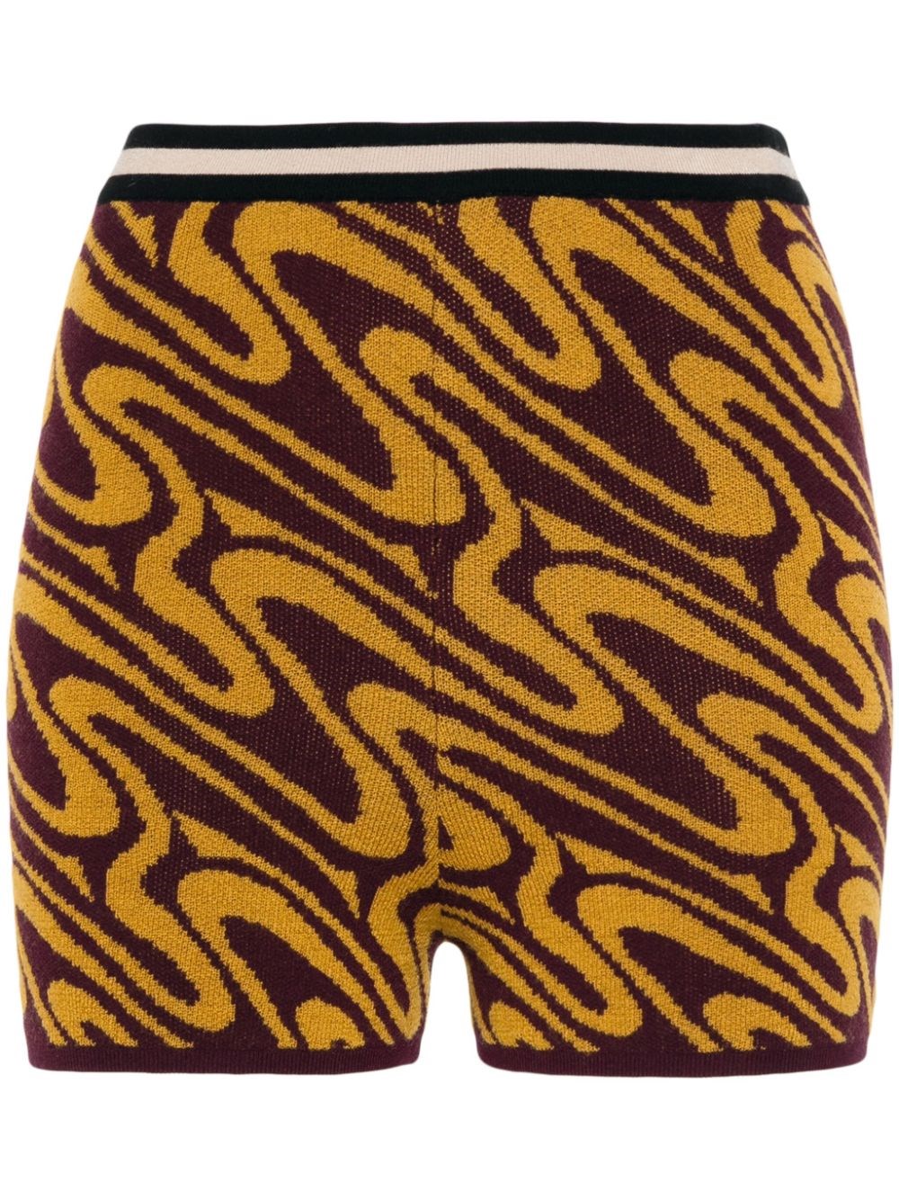 Shop Dries Van Noten Knitted Shorts In Multi