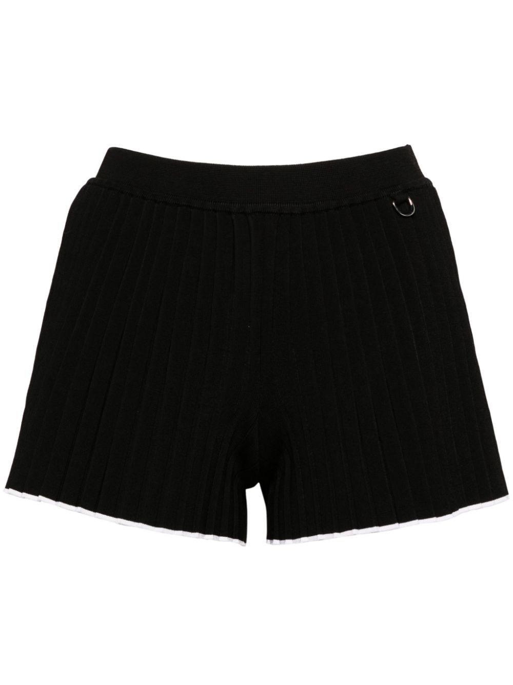 Jacquemus Ribbed Shorts In Black  