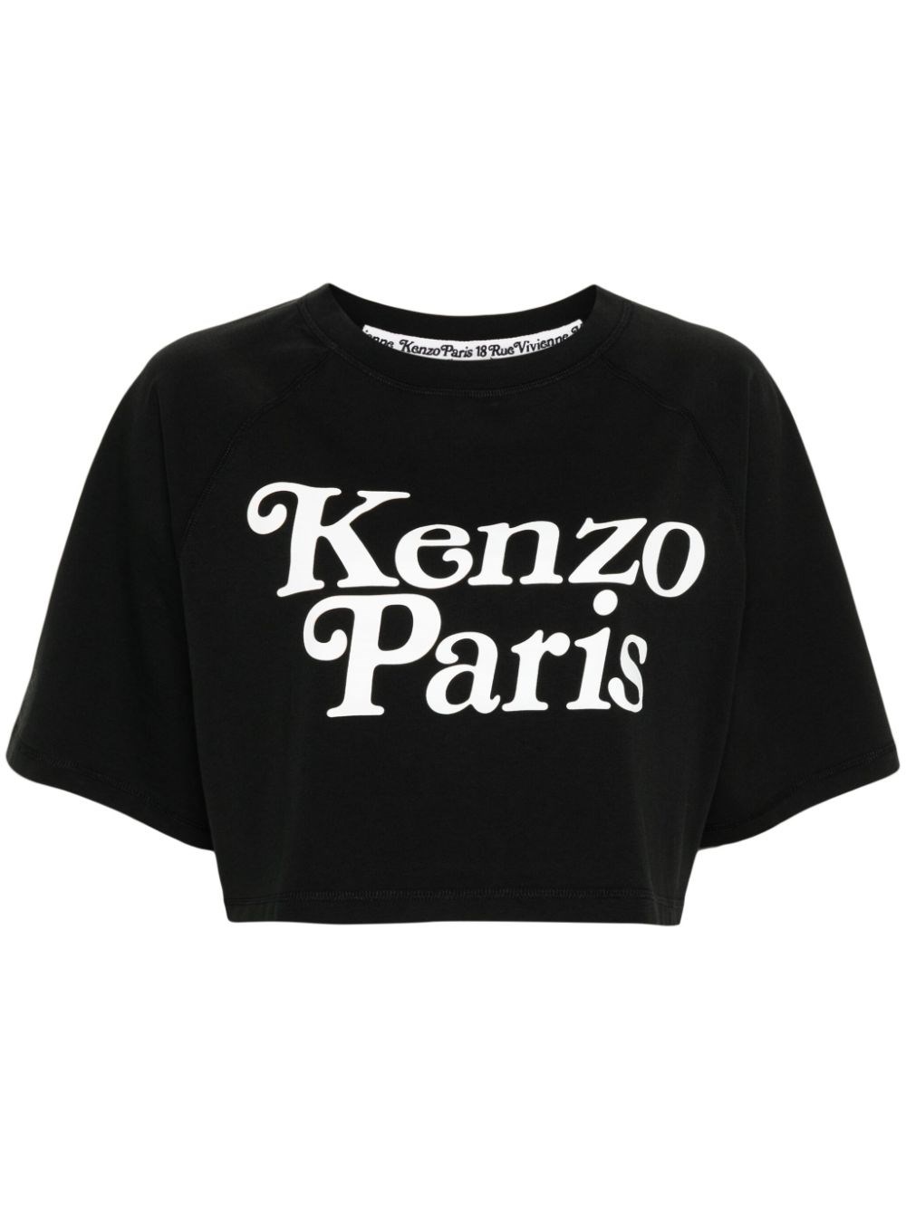 Shop Kenzo Cotton Jersey T-shirt In Black  