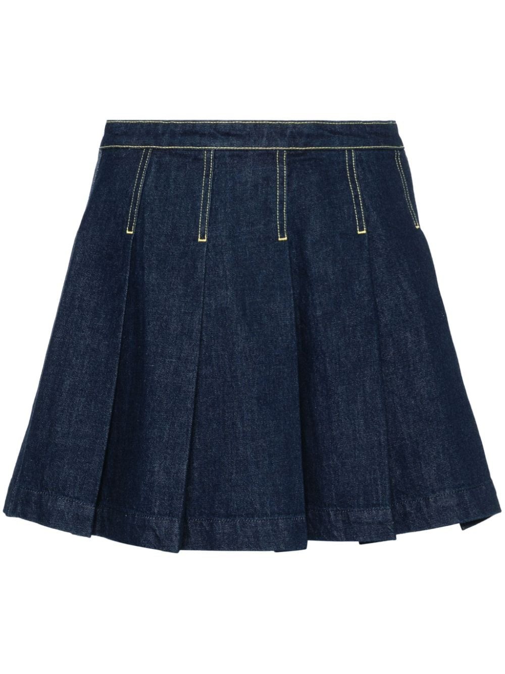 Shop Kenzo Denim Miniskirt In Blue