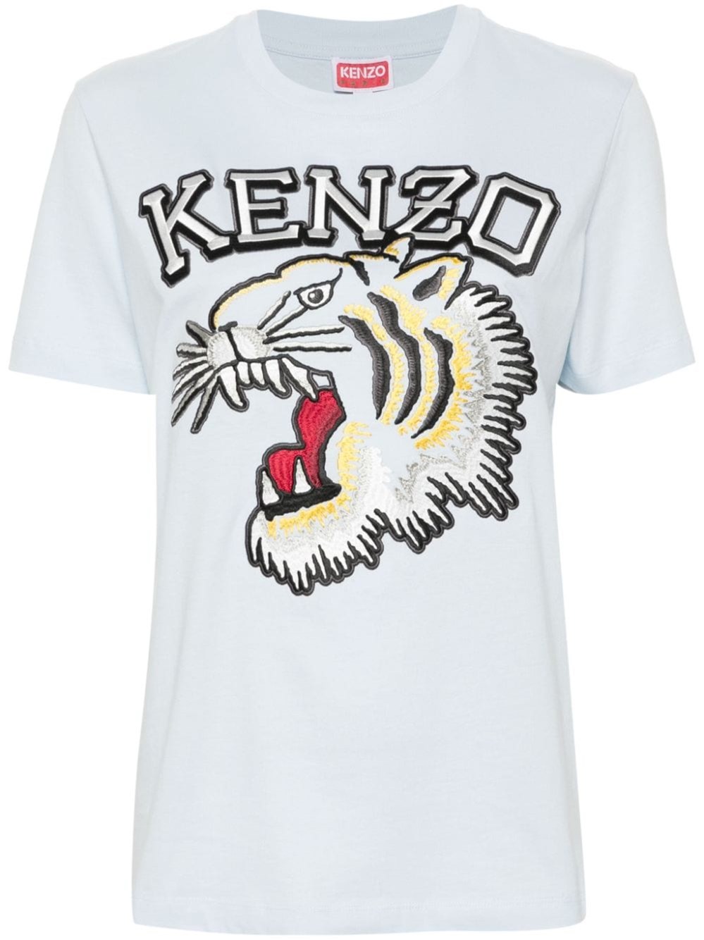 Shop Kenzo T-shirt Tiger Varsity In Blue